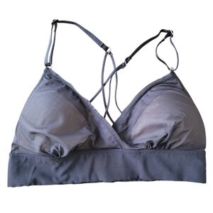 SALE S By Sloggi Sheer Bralette Black Mesh Nylon Lightly Padded Strappy Dainty M